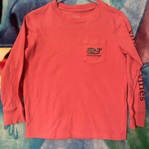Toddler Girl Vinveyard Vines 3T Longsleeve Coral Tee
